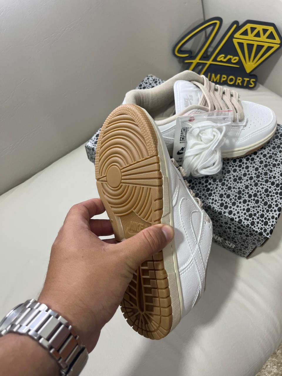 Tênis NK DunK Branco/Bege