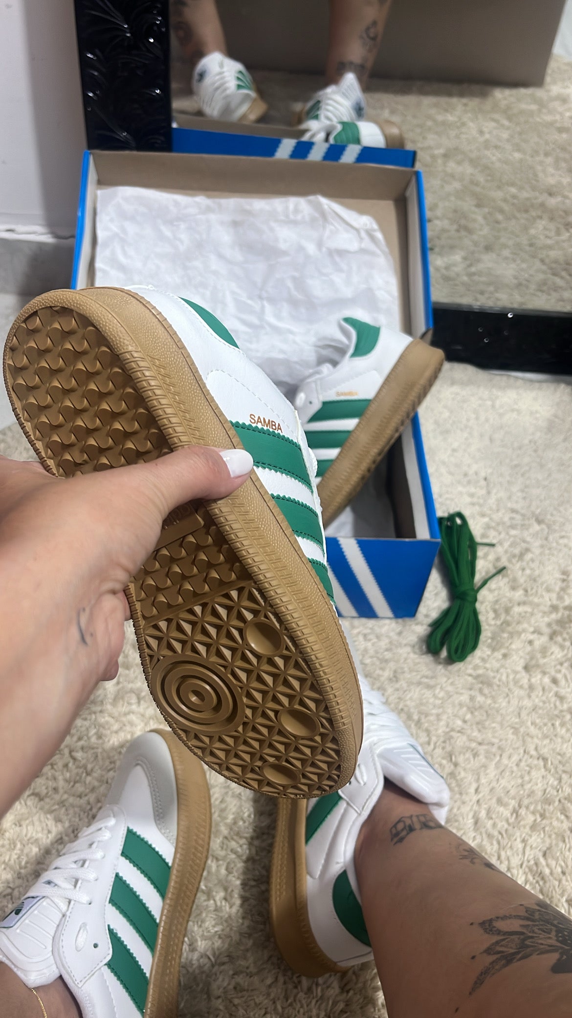 Tênis AD Samba Verde/Branco