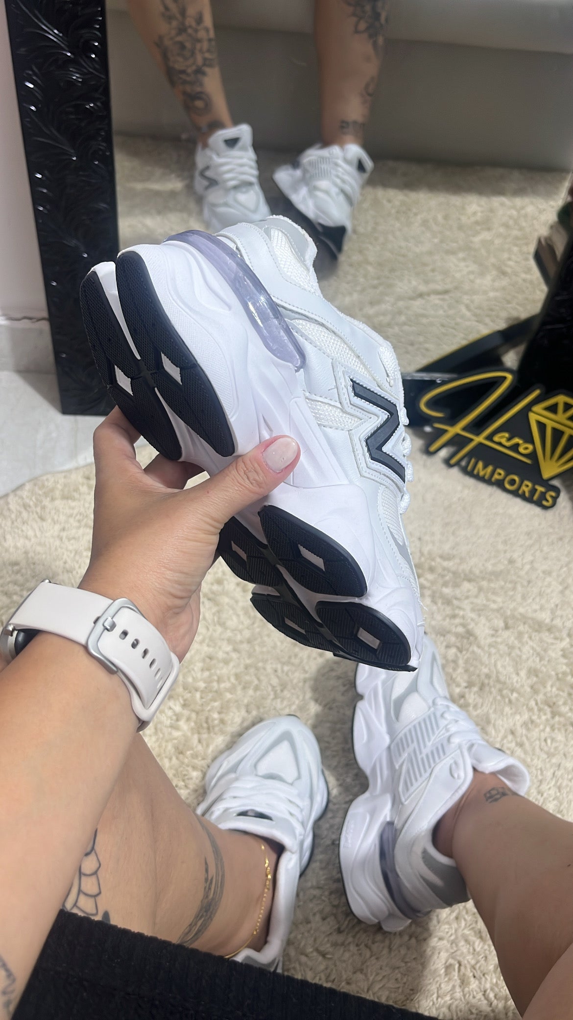 Tênis NB 9060 Branco/Cinza