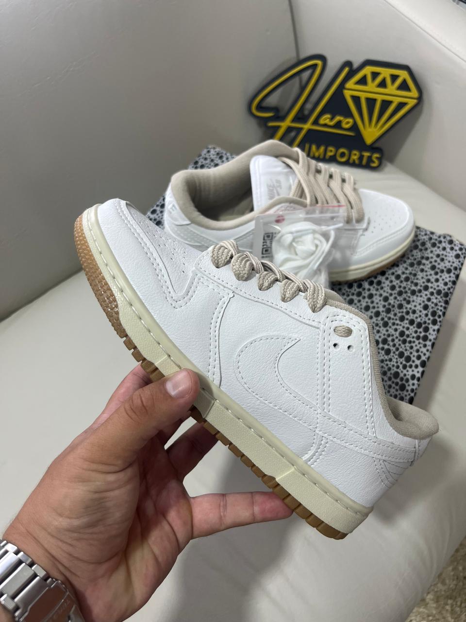 Tênis NK DunK Branco/Bege