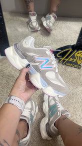 Tênis NB 9060 Cinza/Rosa/Azul
