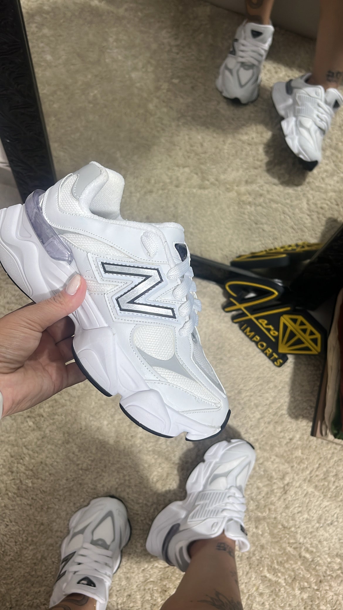 Tênis NB 9060 Branco/Cinza